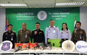 ท่าอากาศยานสุวรรณภูมิผนึกกำลังศุลกากรเปิดปฏิบัติการเข้มสกัดยาเสพติดข้ามชาติ ยกระดับปราบอาชญากรรมทุกมิติ